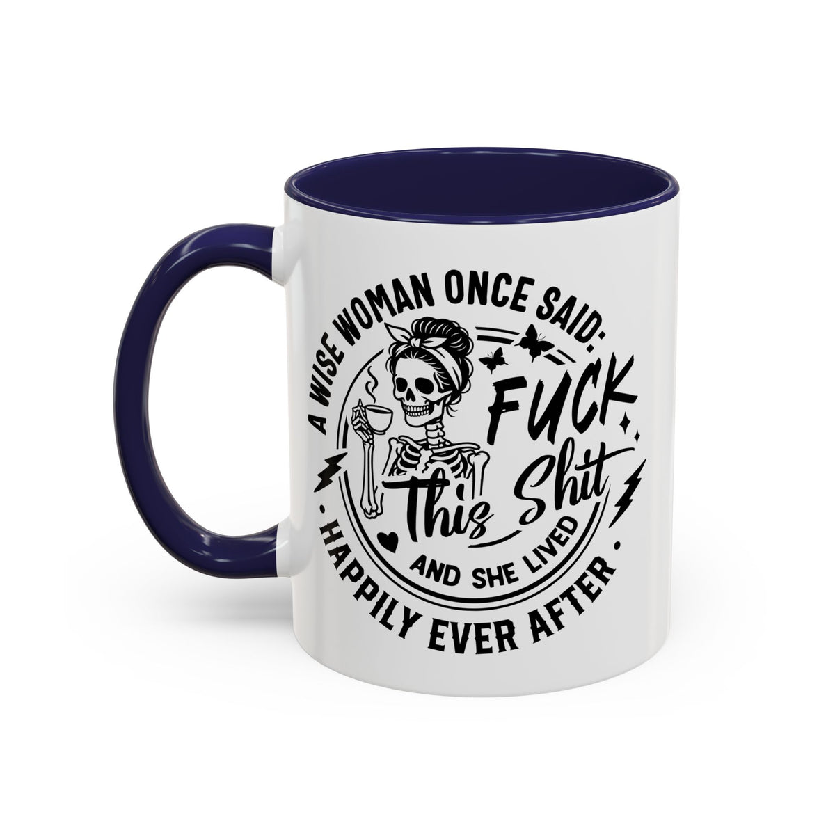 Wise Woman Skull Mug, Unique Mug, Mum, Sister, Aunty, Funny | Accent Coffee Mug