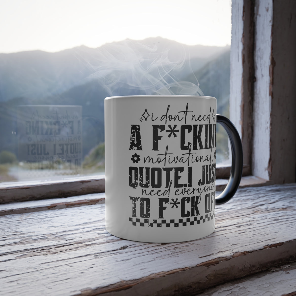 Motivational Quote, Office Quote, I Quit, Racing Quote Color Morphing Mug | 11oz