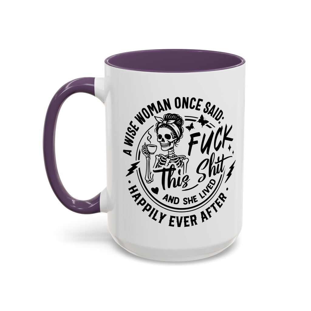 Wise Woman Skull Mug, Unique Mug, Mum, Sister, Aunty, Funny | Accent Coffee Mug