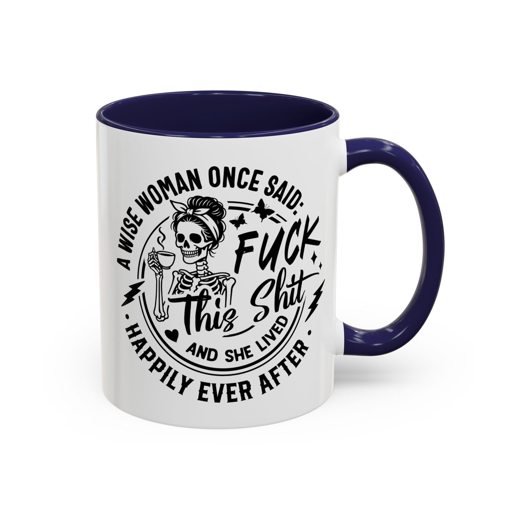Wise Woman Skull Mug, Unique Mug, Mum, Sister, Aunty, Funny | Accent Coffee Mug