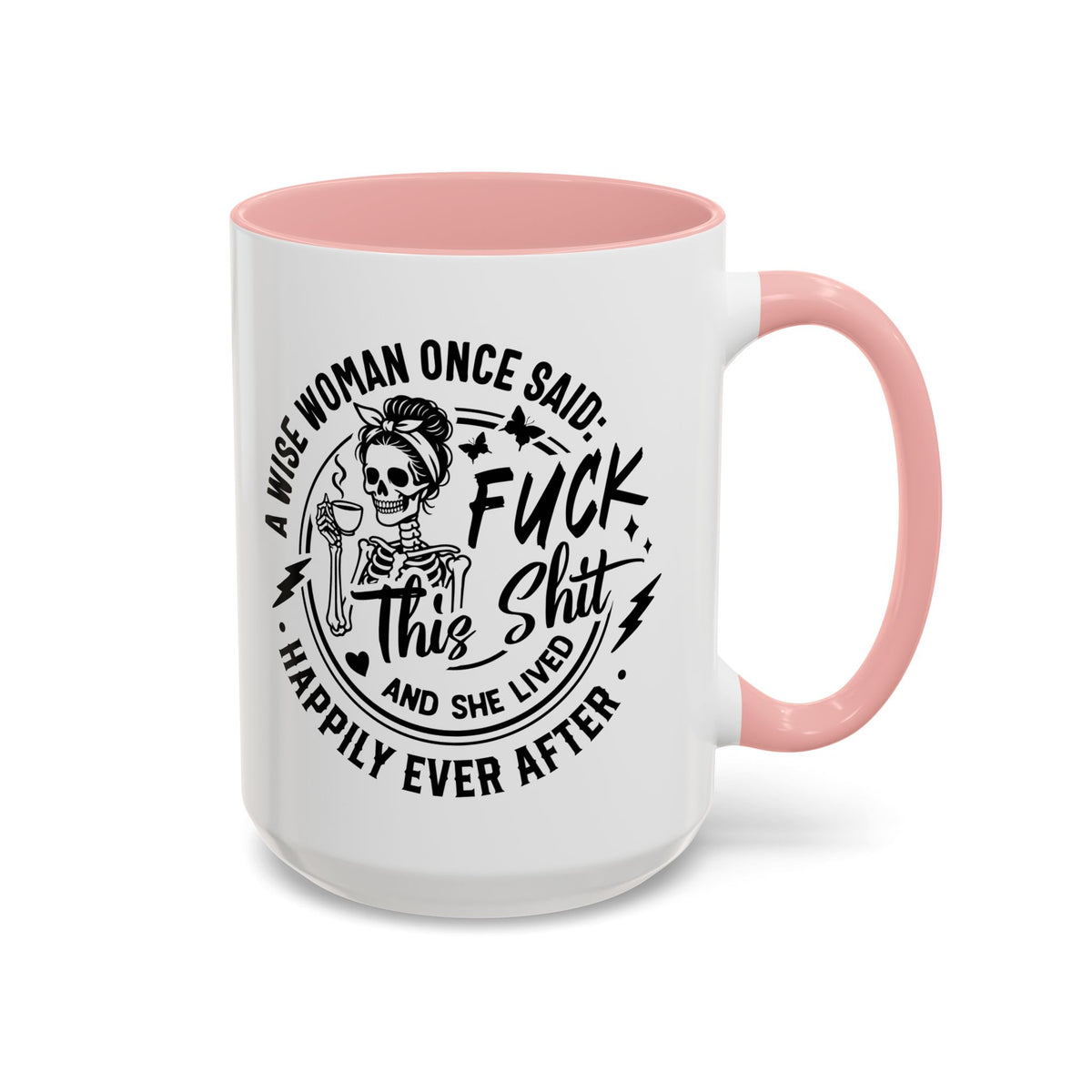 Wise Woman Skull Mug, Unique Mug, Mum, Sister, Aunty, Funny | Accent Coffee Mug