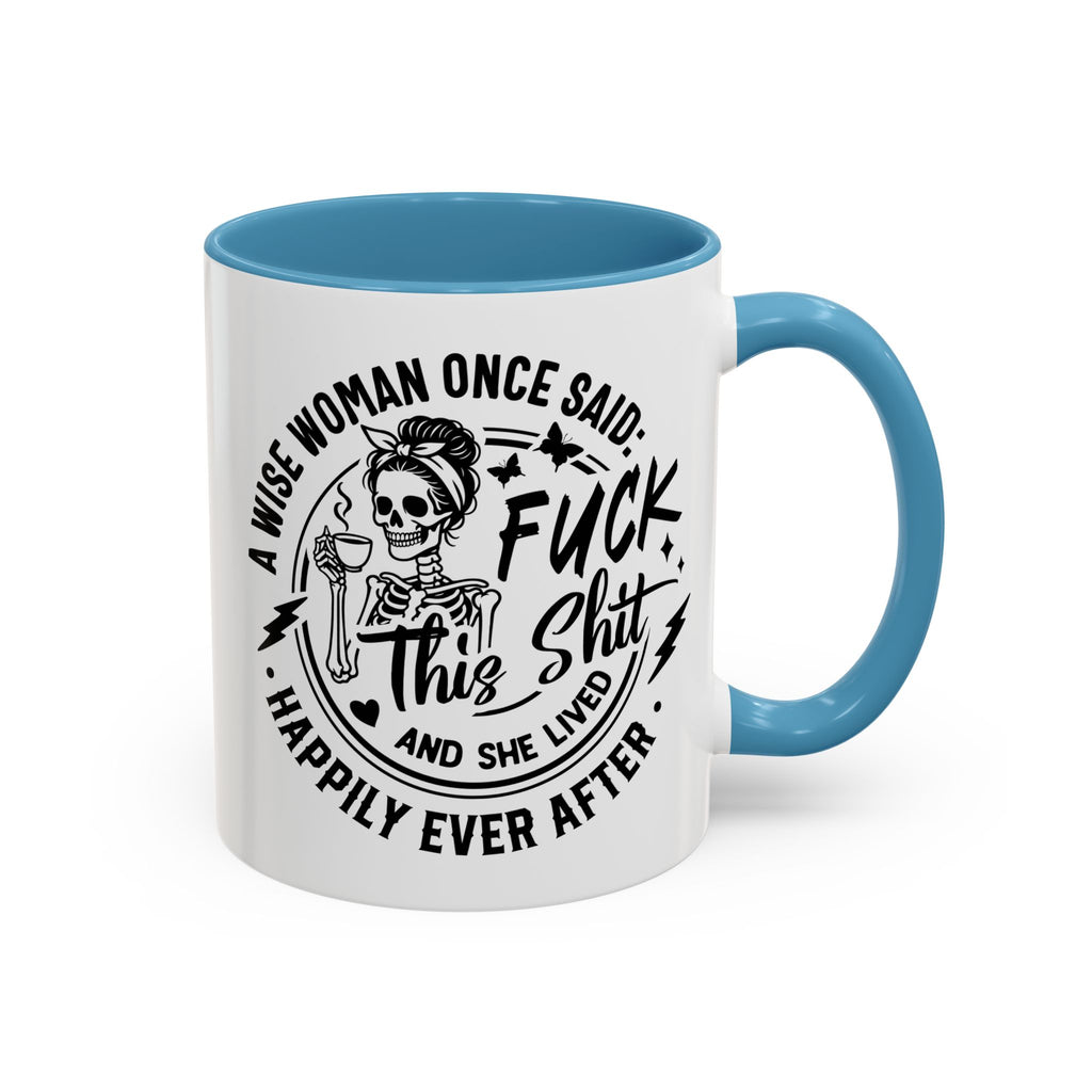 Wise Woman Skull Mug, Unique Mug, Mum, Sister, Aunty, Funny | Accent Coffee Mug