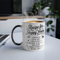 Retro Home Coffee Recipe Mug | Color Morphing 11oz, Happy Family, Home, Father