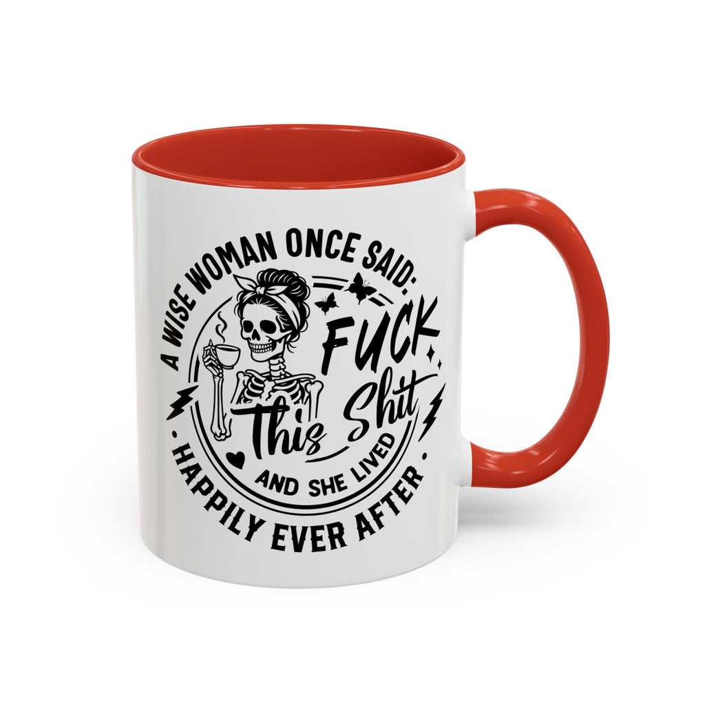 Wise Woman Skull Mug, Unique Mug, Mum, Sister, Aunty, Funny | Accent Coffee Mug