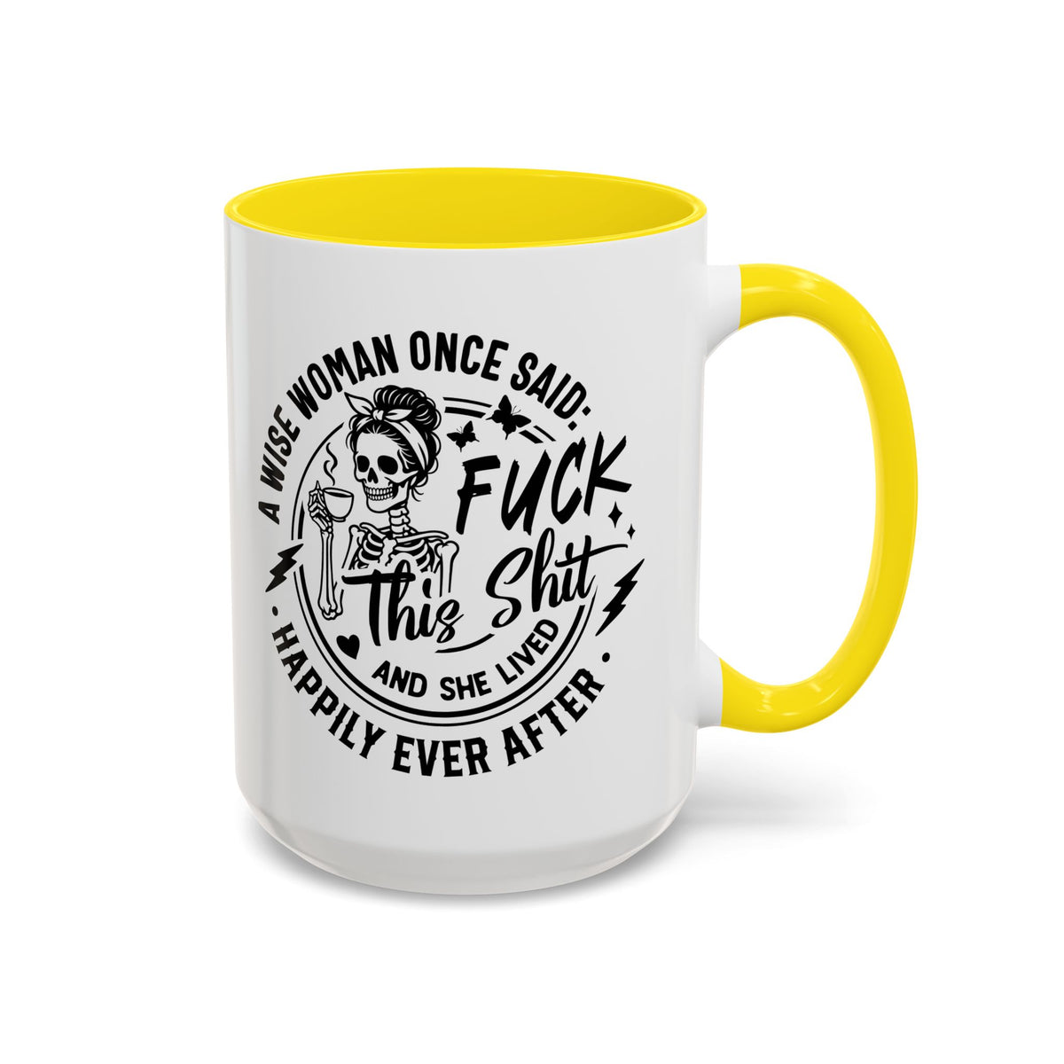 Wise Woman Skull Mug, Unique Mug, Mum, Sister, Aunty, Funny | Accent Coffee Mug