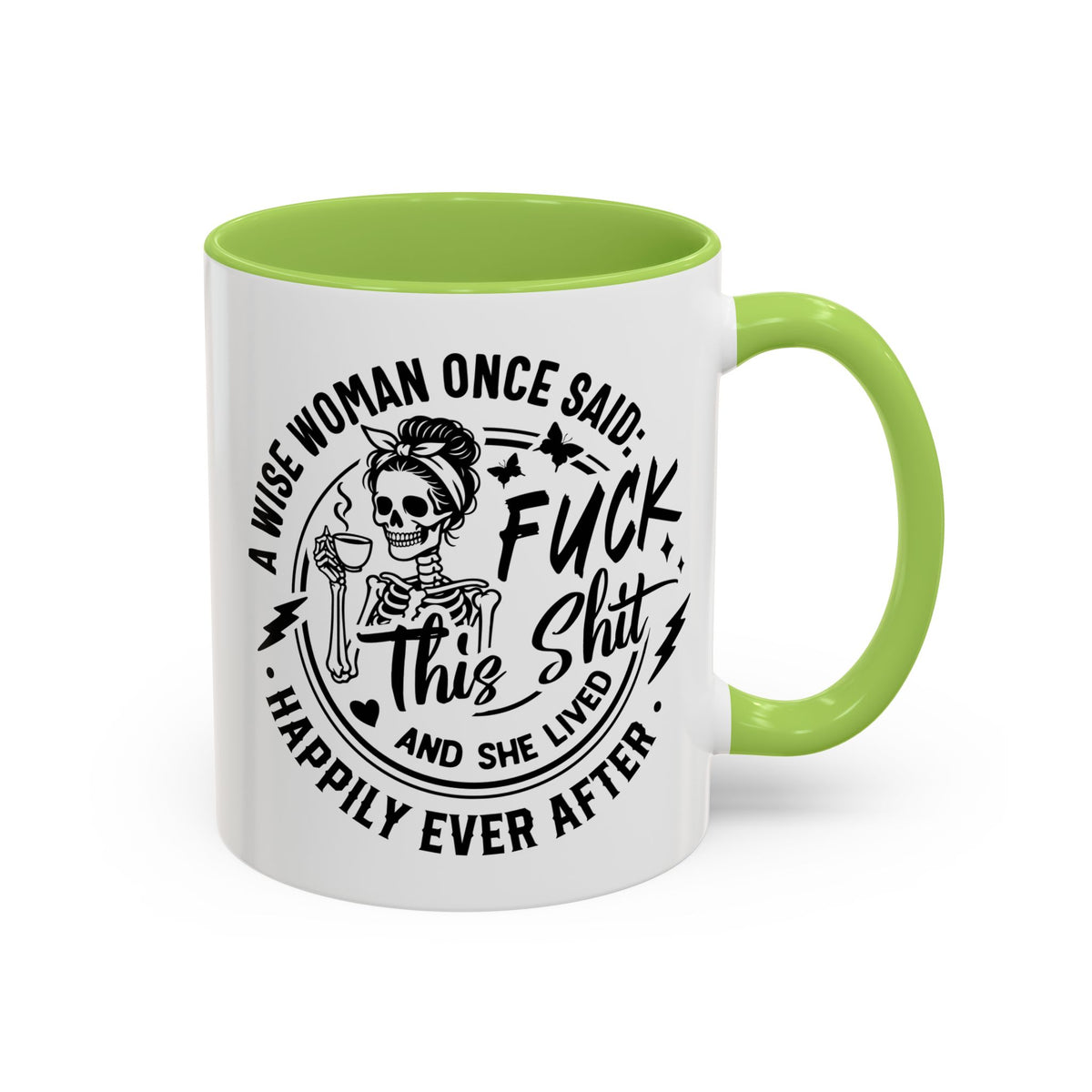 Wise Woman Skull Mug, Unique Mug, Mum, Sister, Aunty, Funny | Accent Coffee Mug