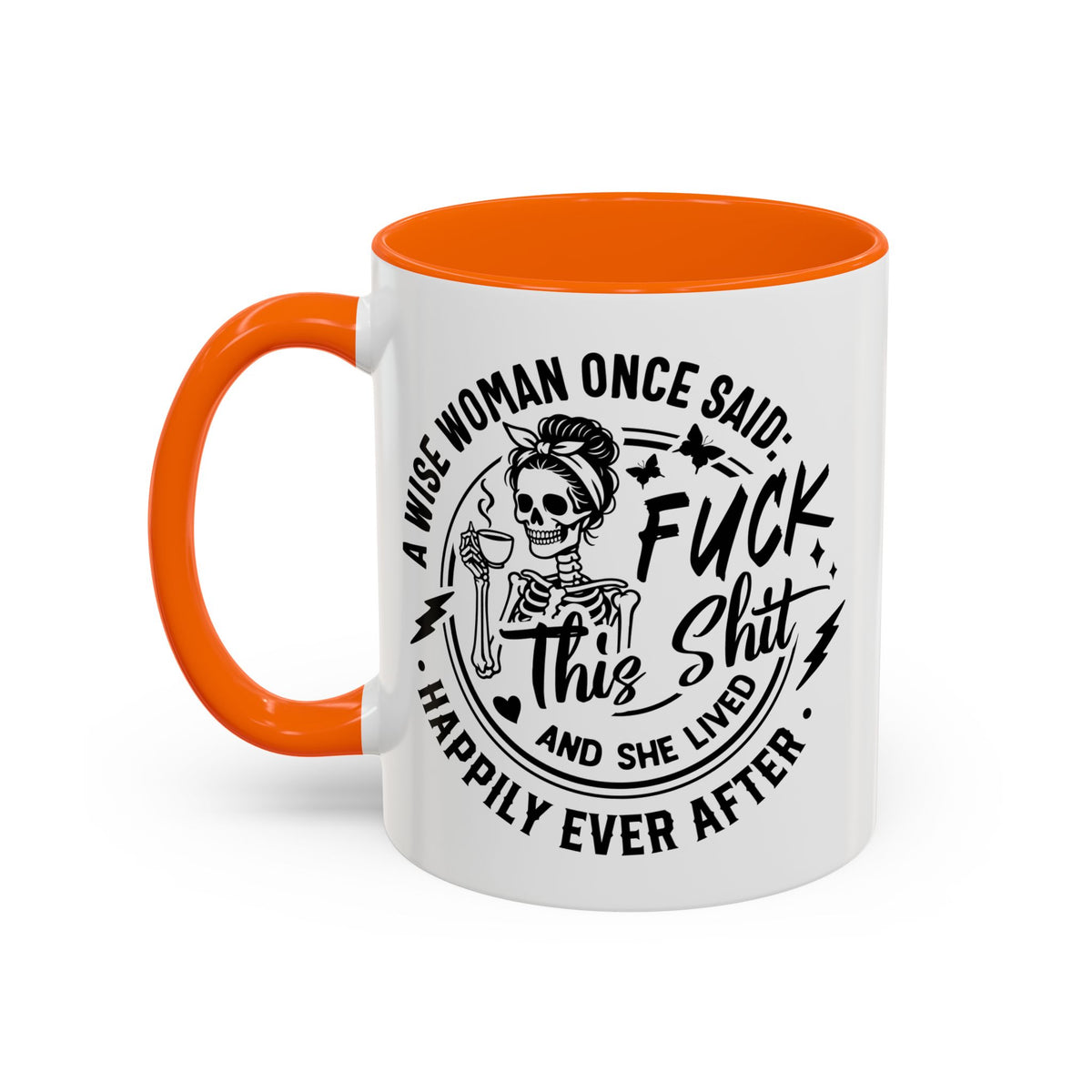 Wise Woman Skull Mug, Unique Mug, Mum, Sister, Aunty, Funny | Accent Coffee Mug