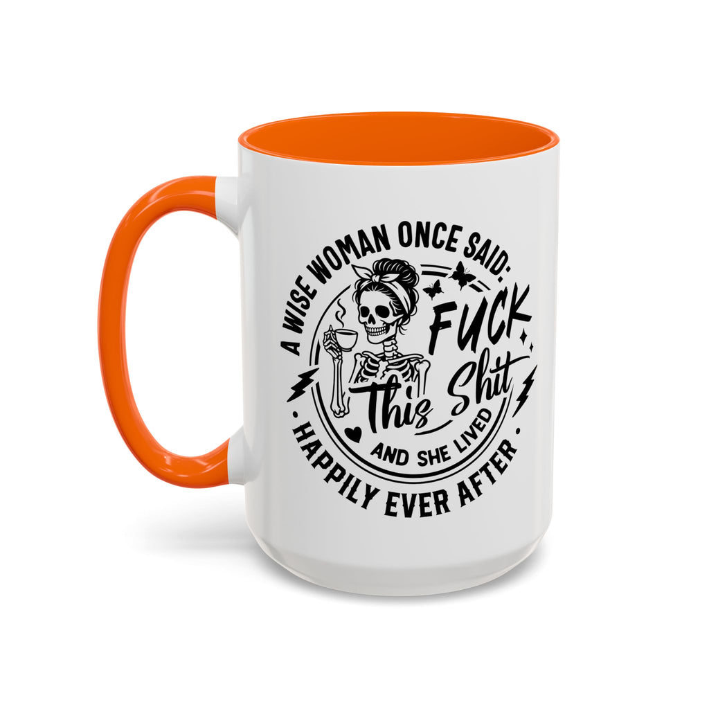 Wise Woman Skull Mug, Unique Mug, Mum, Sister, Aunty, Funny | Accent Coffee Mug