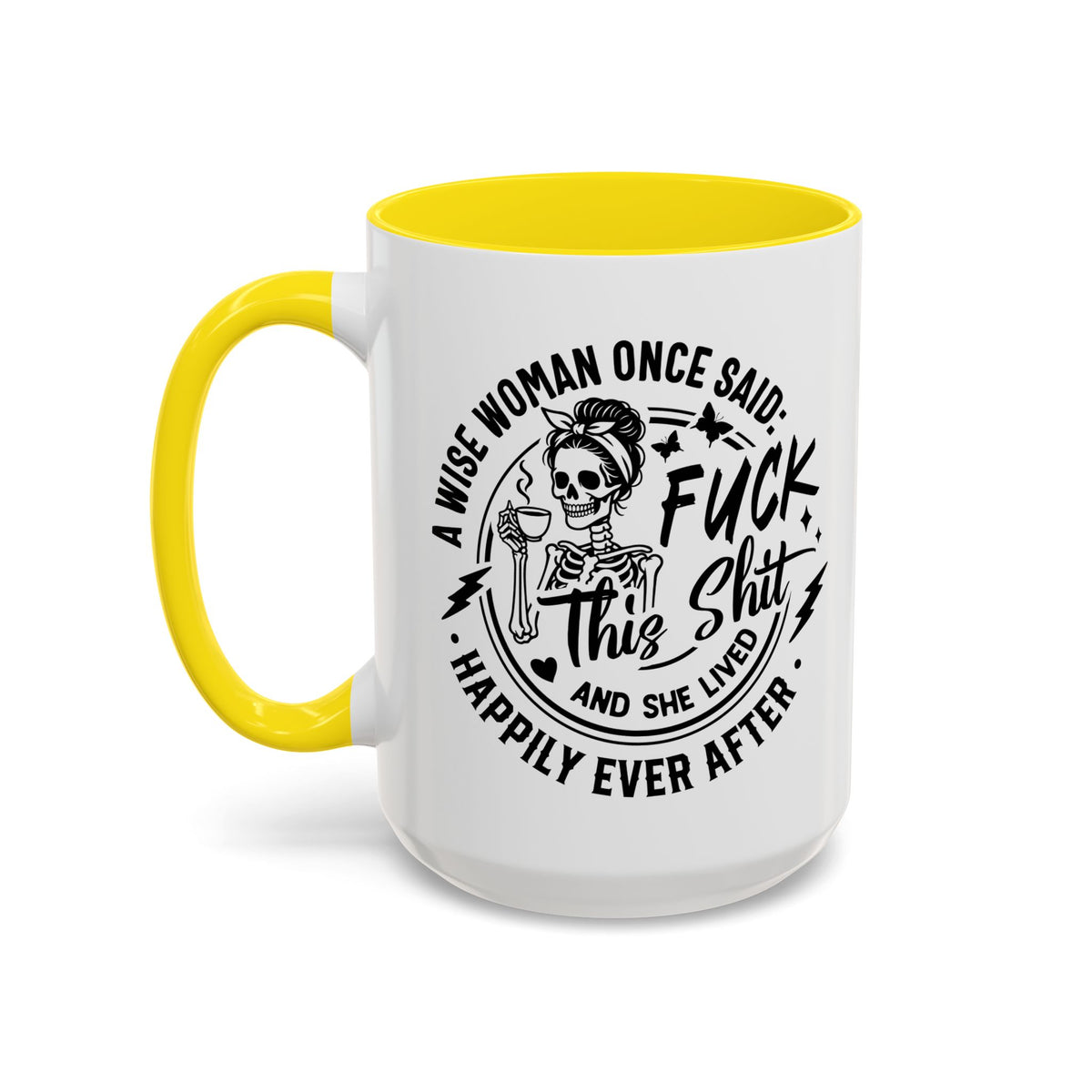 Wise Woman Skull Mug, Unique Mug, Mum, Sister, Aunty, Funny | Accent Coffee Mug