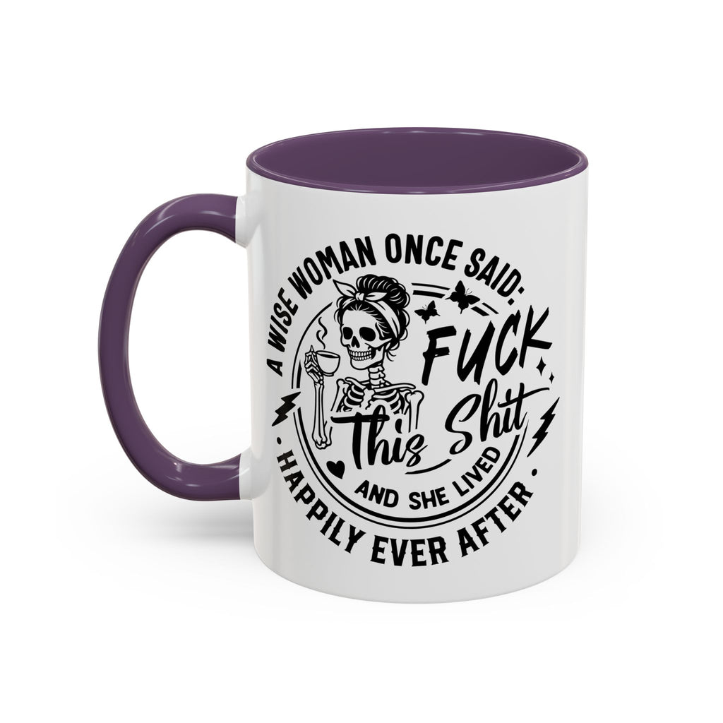 Wise Woman Skull Mug, Unique Mug, Mum, Sister, Aunty, Funny | Accent Coffee Mug