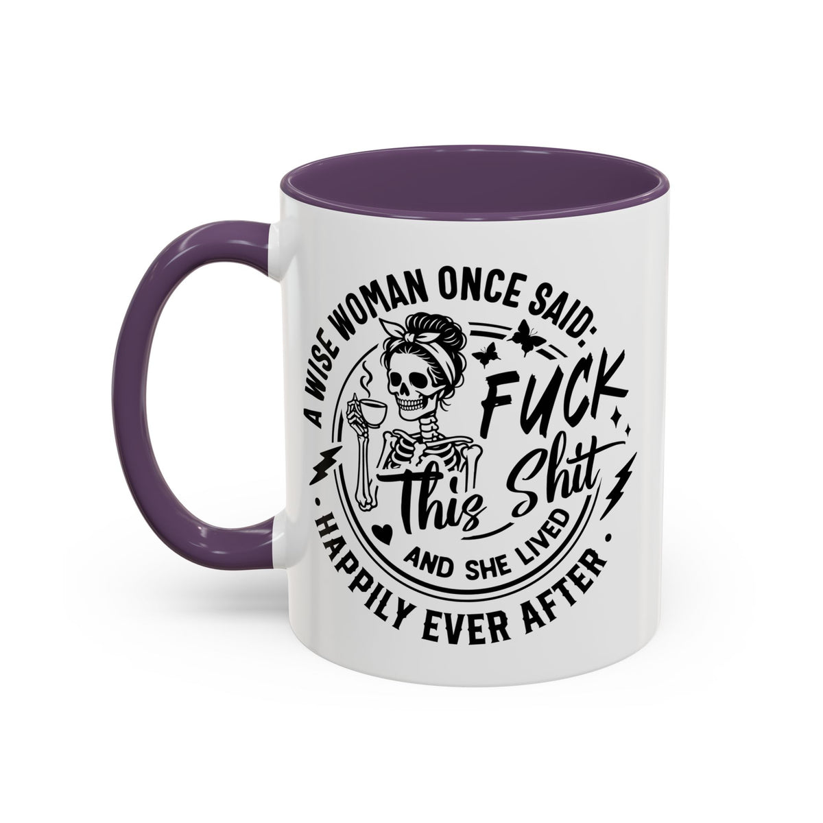 Wise Woman Skull Mug, Unique Mug, Mum, Sister, Aunty, Funny | Accent Coffee Mug