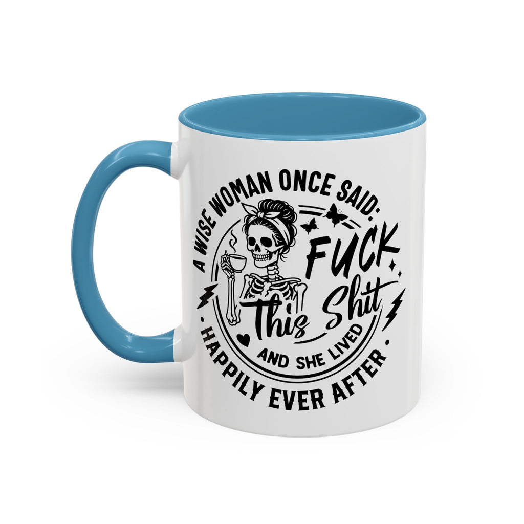 Wise Woman Skull Mug, Unique Mug, Mum, Sister, Aunty, Funny | Accent Coffee Mug