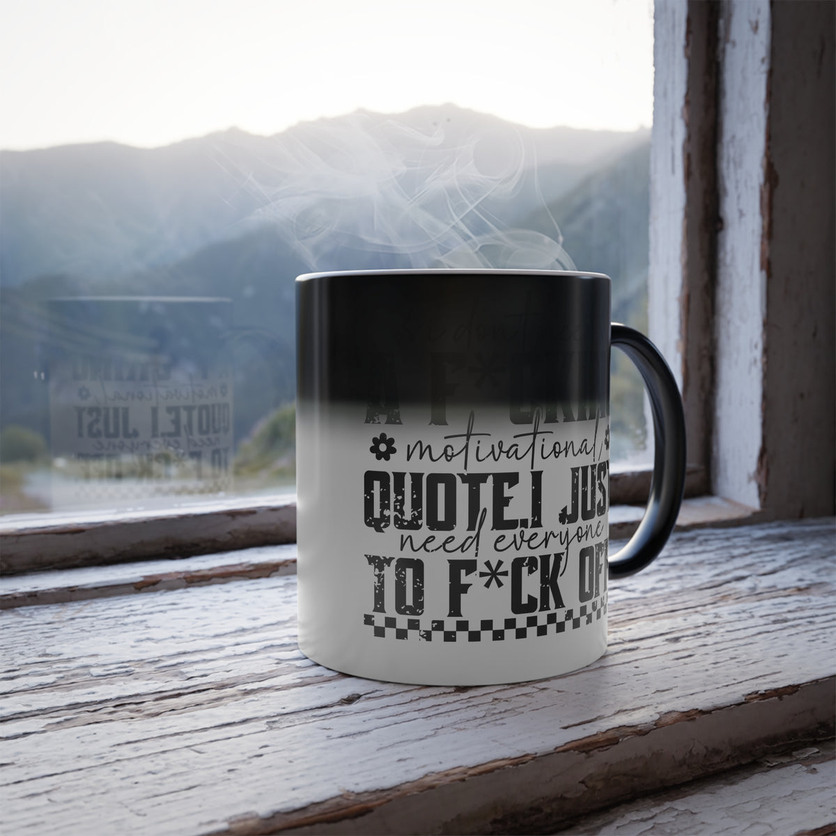 Motivational Quote, Office Quote, I Quit, Racing Quote Color Morphing Mug | 11oz