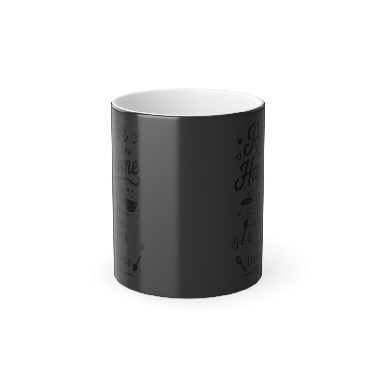 Retro Home Coffee Recipe Mug | Color Morphing 11oz, Happy Family, Home, Father