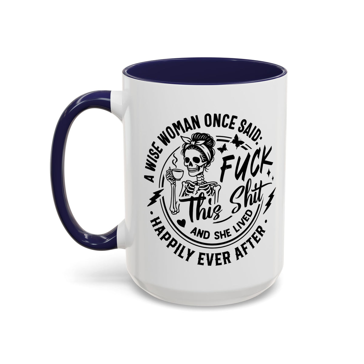 Wise Woman Skull Mug, Unique Mug, Mum, Sister, Aunty, Funny | Accent Coffee Mug
