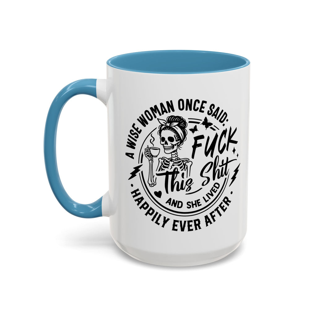 Wise Woman Skull Mug, Unique Mug, Mum, Sister, Aunty, Funny | Accent Coffee Mug