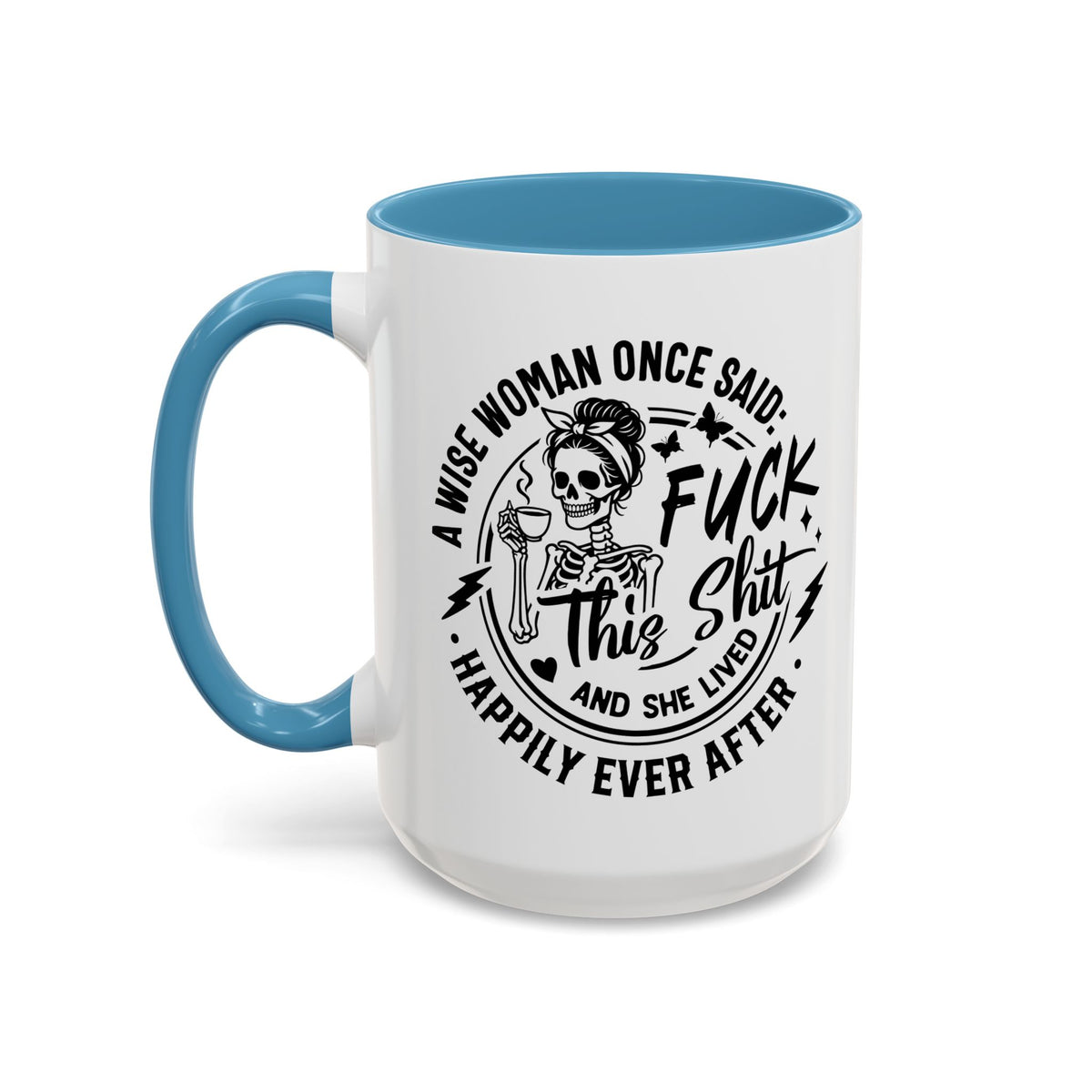 Wise Woman Skull Mug, Unique Mug, Mum, Sister, Aunty, Funny | Accent Coffee Mug