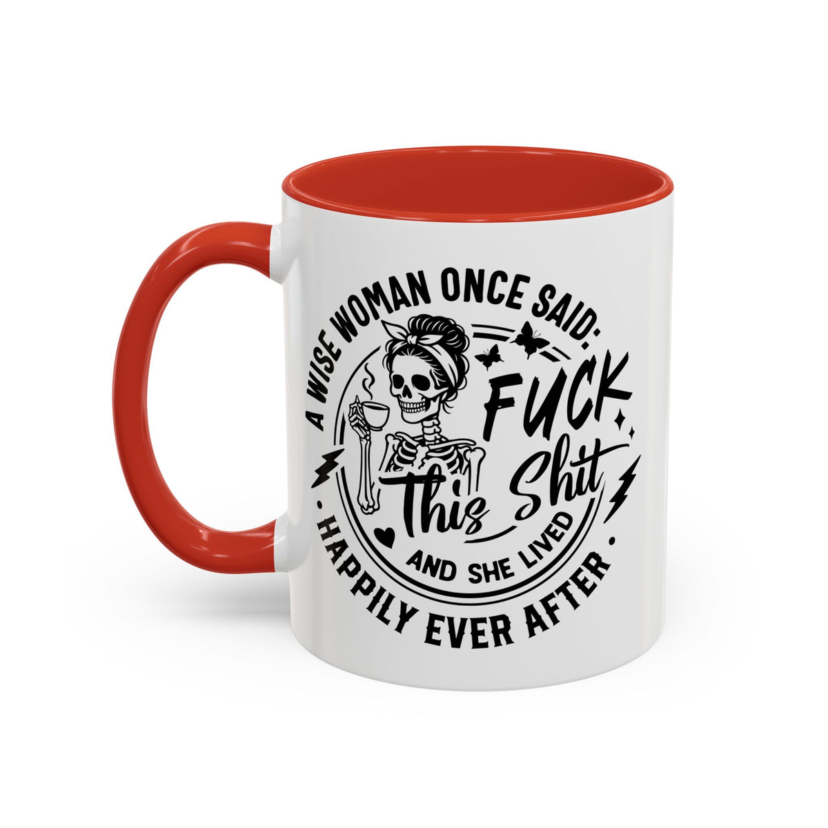 Wise Woman Skull Mug, Unique Mug, Mum, Sister, Aunty, Funny | Accent Coffee Mug