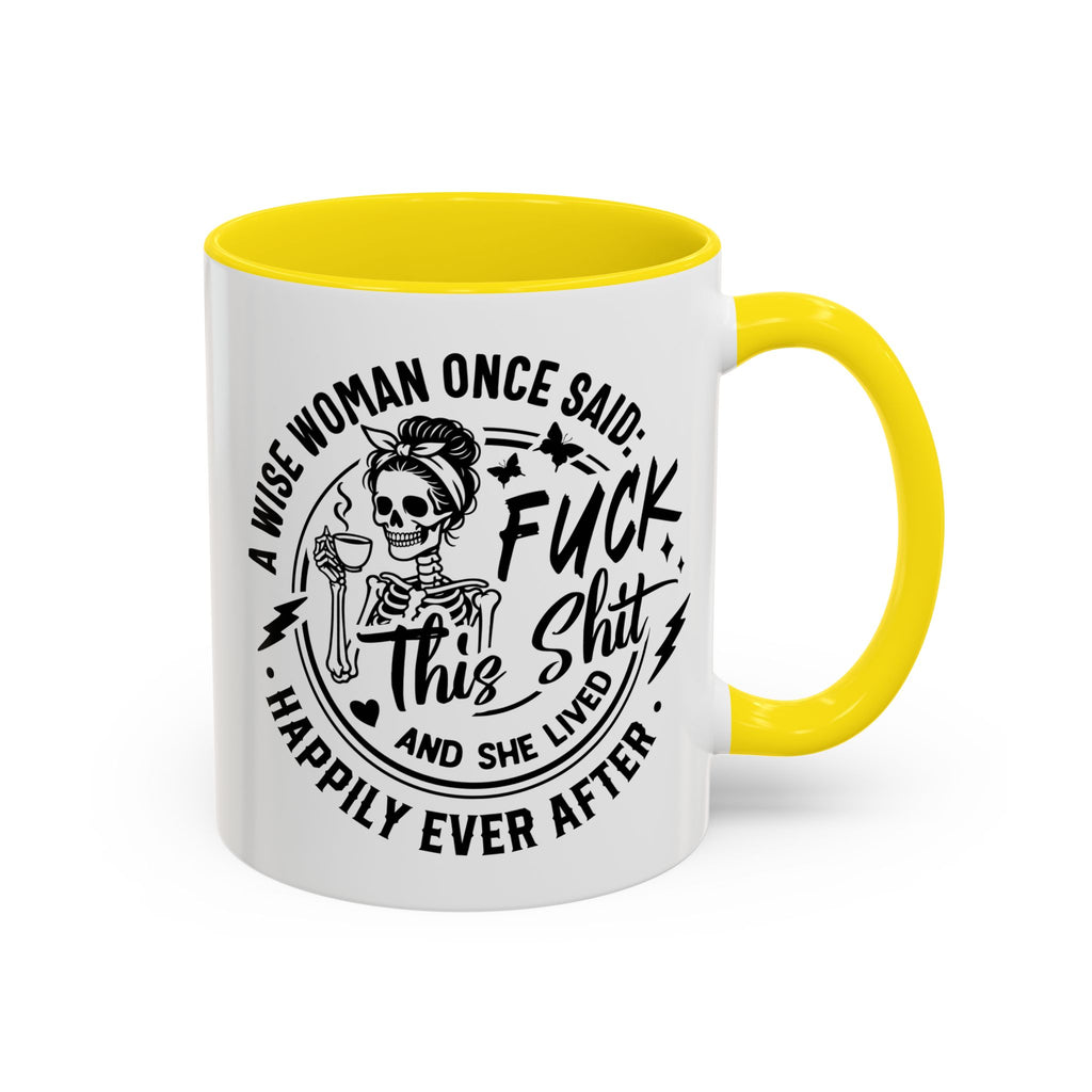 Wise Woman Skull Mug, Unique Mug, Mum, Sister, Aunty, Funny | Accent Coffee Mug