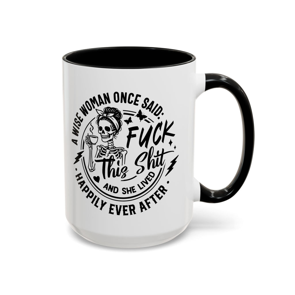 Wise Woman Skull Mug, Unique Mug, Mum, Sister, Aunty, Funny | Accent Coffee Mug