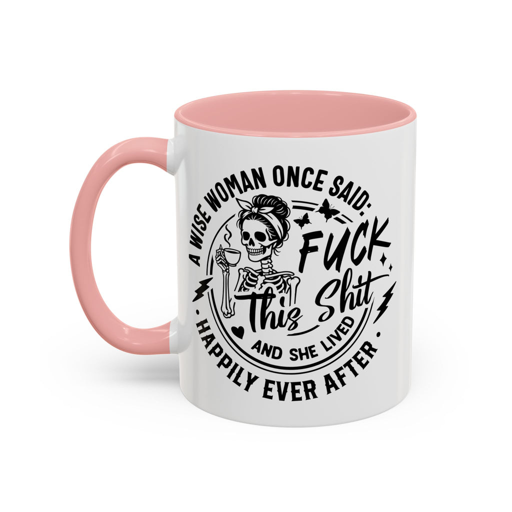 Wise Woman Skull Mug, Unique Mug, Mum, Sister, Aunty, Funny | Accent Coffee Mug