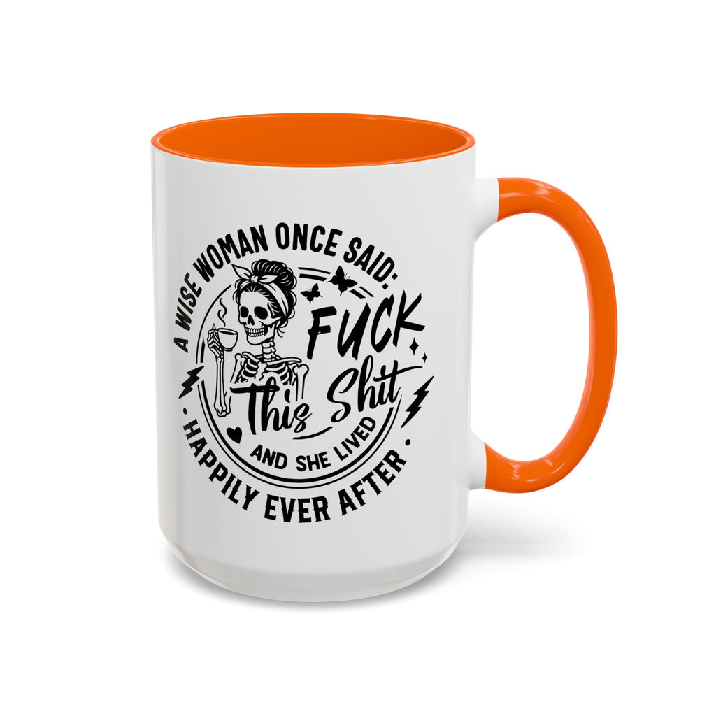 Wise Woman Skull Mug, Unique Mug, Mum, Sister, Aunty, Funny | Accent Coffee Mug