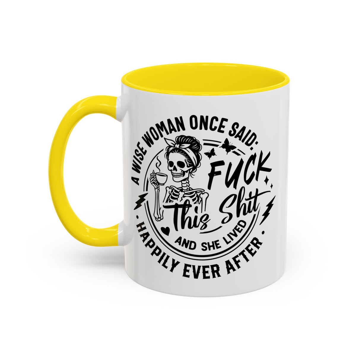 Wise Woman Skull Mug, Unique Mug, Mum, Sister, Aunty, Funny | Accent Coffee Mug