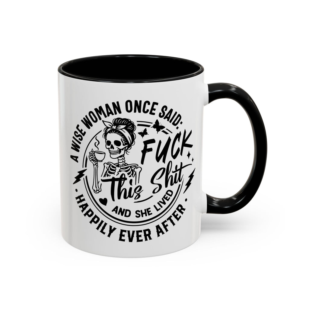 Wise Woman Skull Mug, Unique Mug, Mum, Sister, Aunty, Funny | Accent Coffee Mug