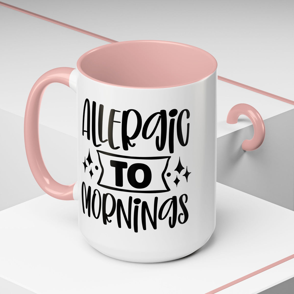 Allergic to Mornings Coffee Mug, Office Mug, Funny, Boss Mug, Mugs 11oz 15oz
