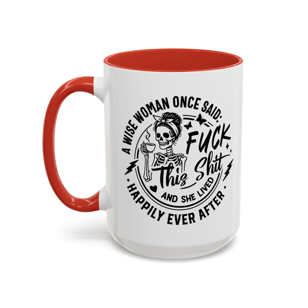 Wise Woman Skull Mug, Unique Mug, Mum, Sister, Aunty, Funny | Accent Coffee Mug