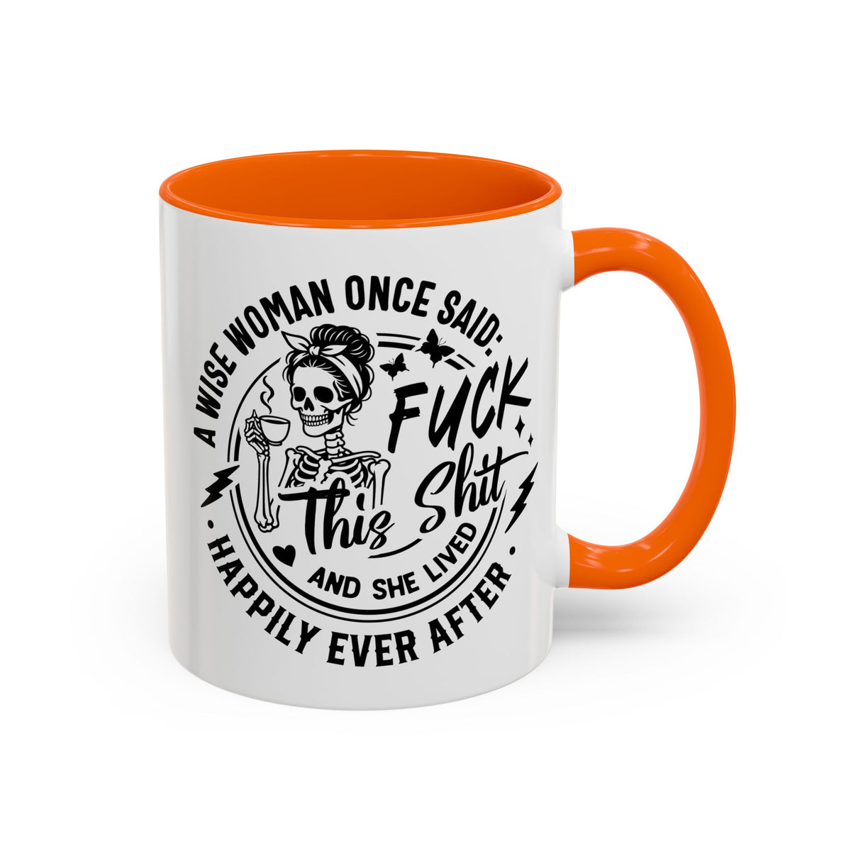 Wise Woman Skull Mug, Unique Mug, Mum, Sister, Aunty, Funny | Accent Coffee Mug