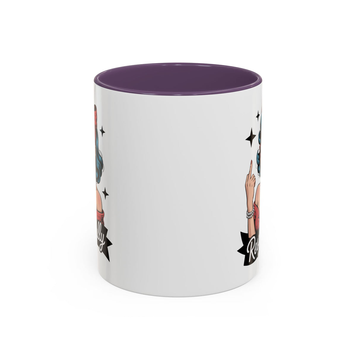 Retro Pinup Woman Saying Respectfully Mug | Vintage 50s Rockabilly, Retro, Jokes