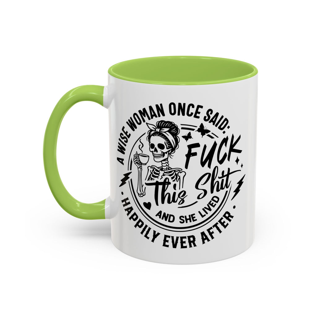 Wise Woman Skull Mug, Unique Mug, Mum, Sister, Aunty, Funny | Accent Coffee Mug