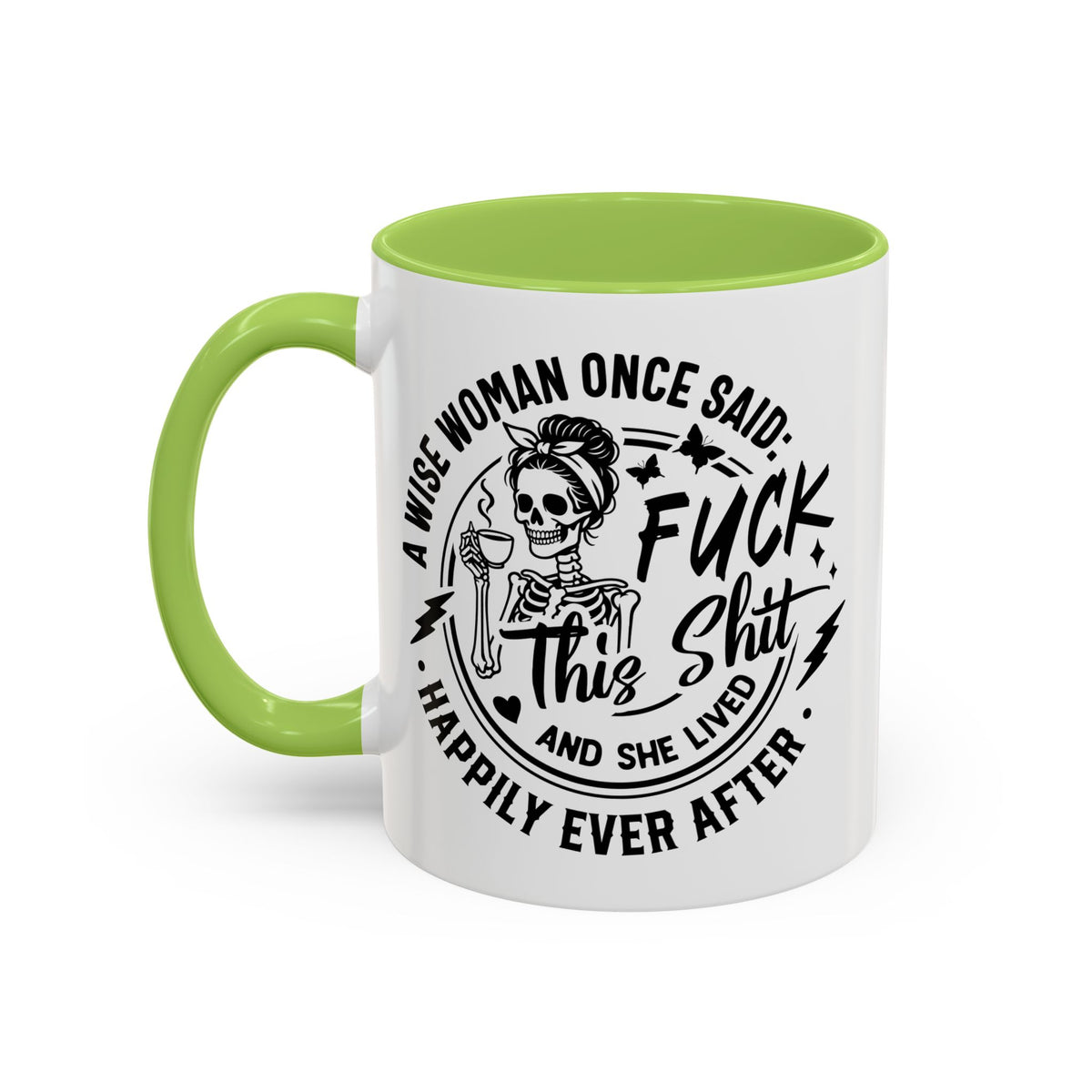 Wise Woman Skull Mug, Unique Mug, Mum, Sister, Aunty, Funny | Accent Coffee Mug